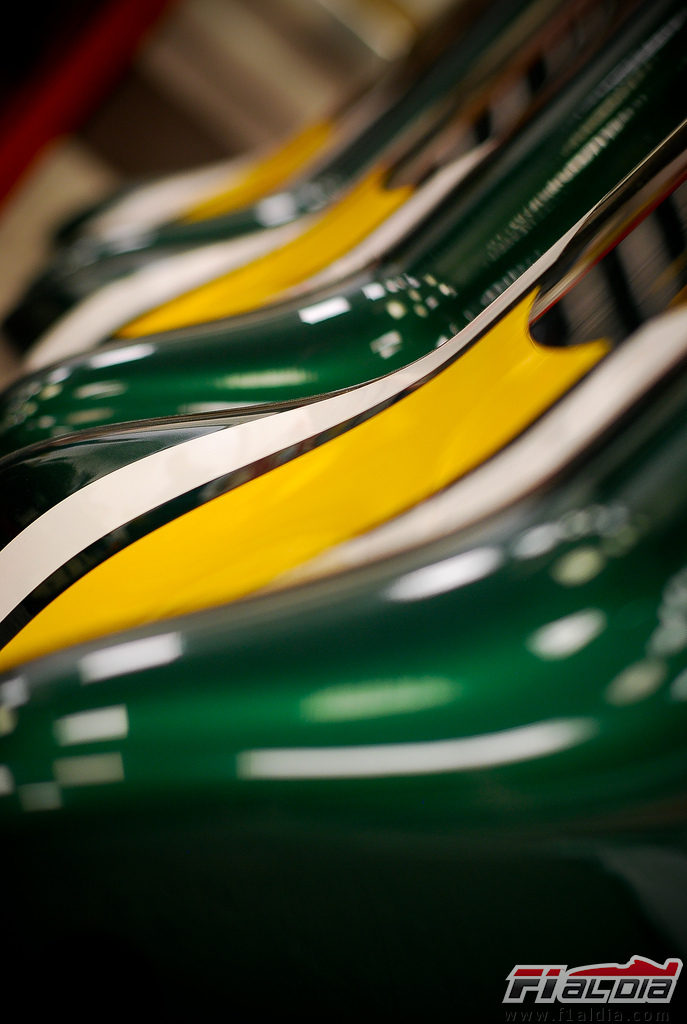 Plano cercano del nuevo Caterham CT01