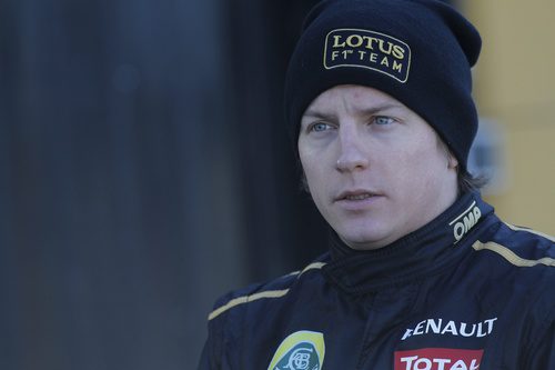 Kimi Räikkönen en Valencia con Lotus