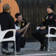 Entrevista a Kimi Räikkönen en Cheste
