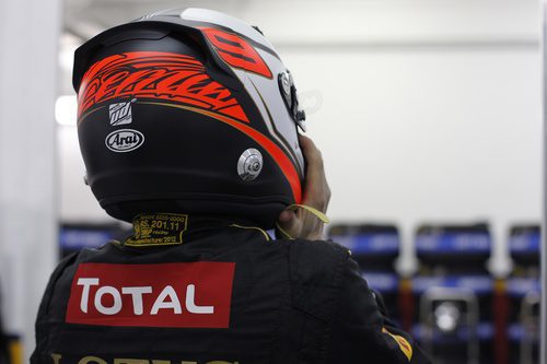 Parte posterior del casco de Kimi Räikkönen
