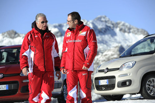 Piero Ferrari y Stefano Domenicali en el 'Wrooom' 2012