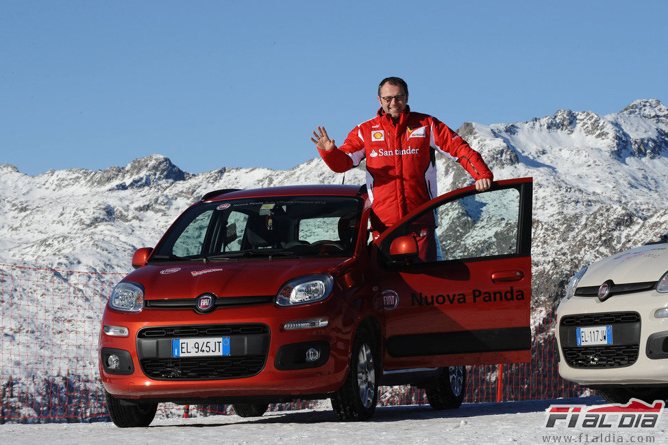 Stefano Domenicali con FIAT en el 'Wrooom' 2012