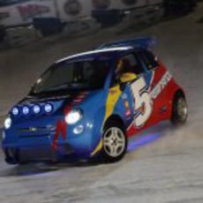 Fernando Alonso pilotando el FIAT en el 'Wrooom' 2012