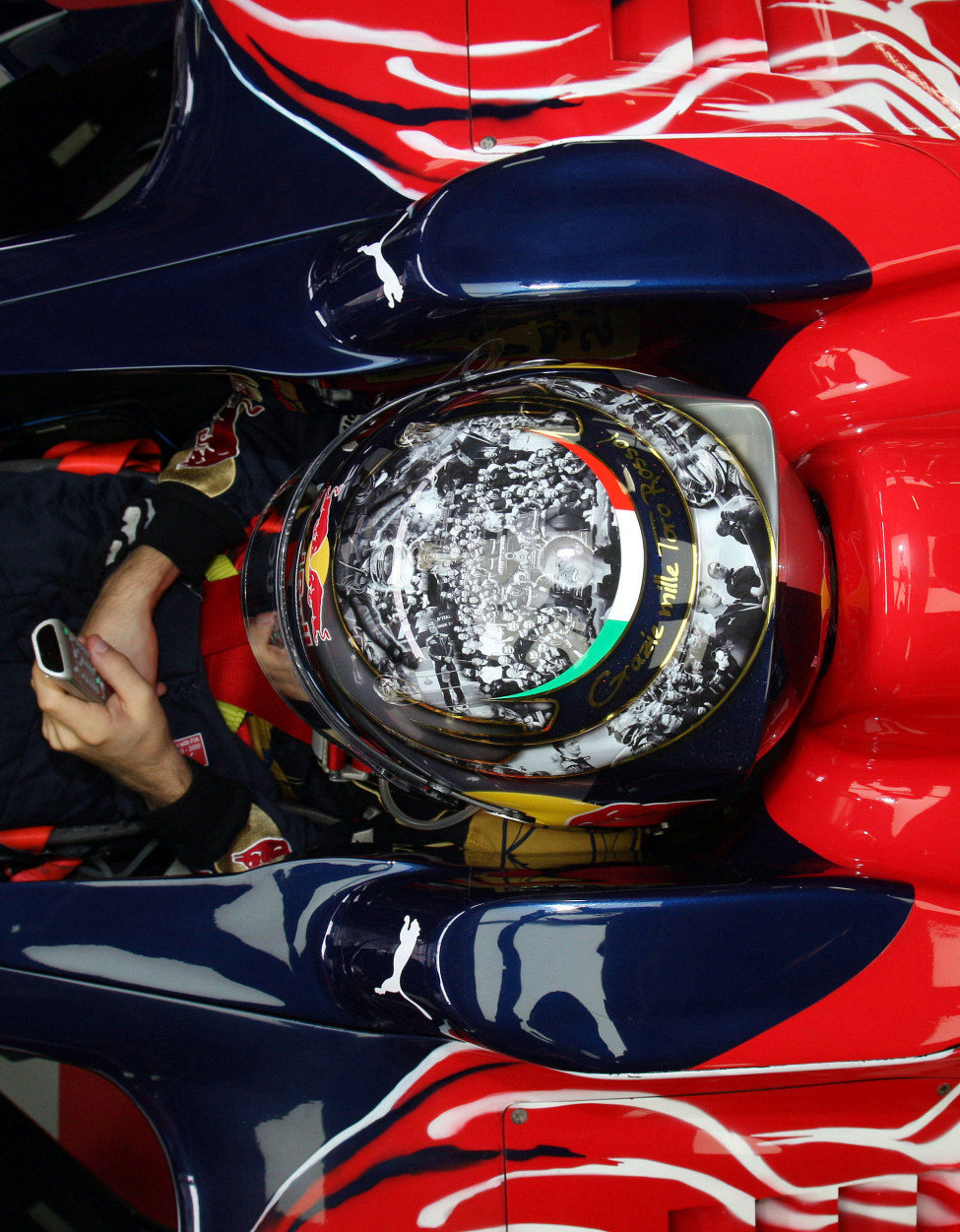 El casco de Vettel