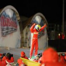 Felipe Massa victorioso en el lago helado del 'Wrooom' 2012