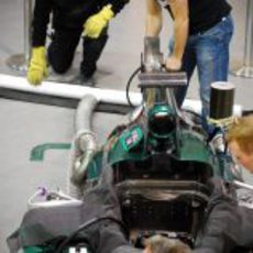 Encendido del motor del Caterham CT01