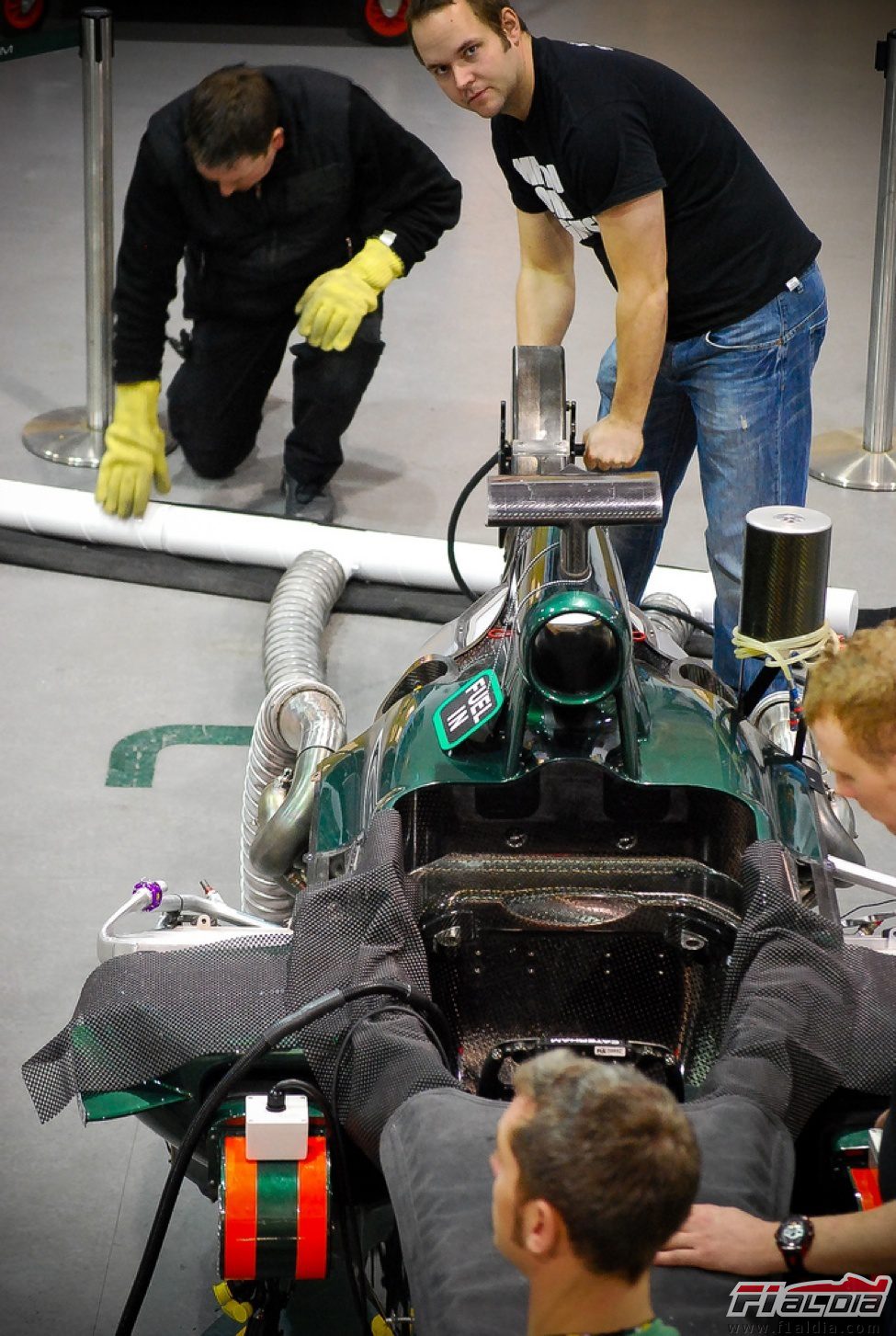 Encendido del motor del Caterham CT01