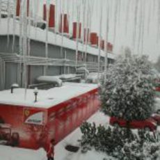 Las instalaciones heladas en Maranello