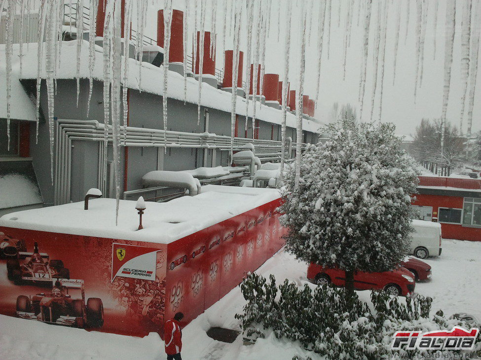 Las instalaciones heladas en Maranello