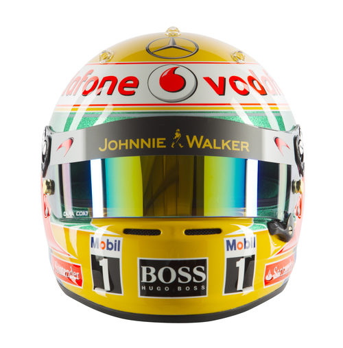 Casco de Lewis Hamilton para 2012