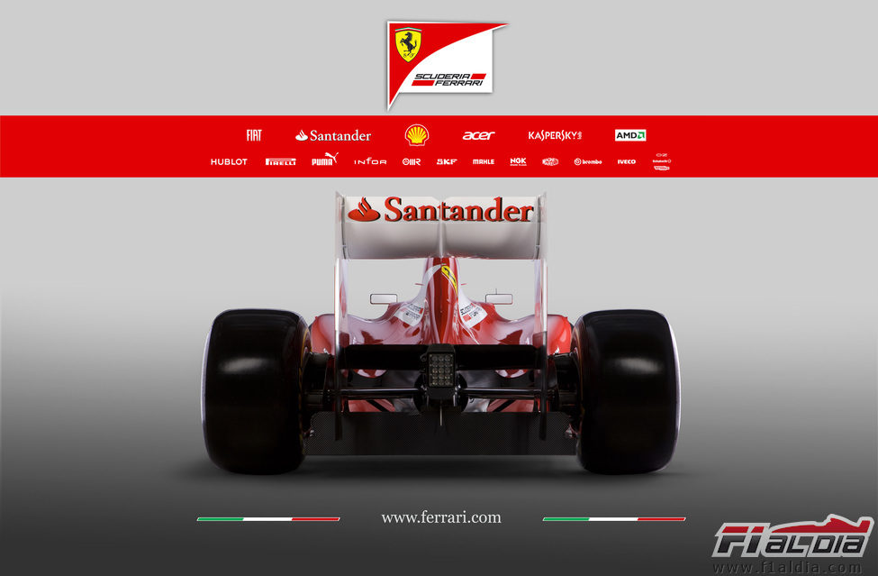 Ferrari F2012, vista trasera