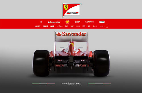Ferrari F2012, vista trasera