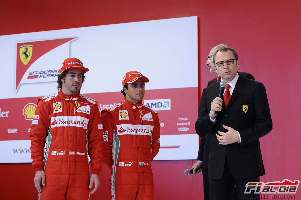 Stefano Domenicali habla en la presentación del F2012