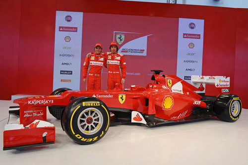 Felipe Massa, Fernando Alonso y el Ferrari F2012