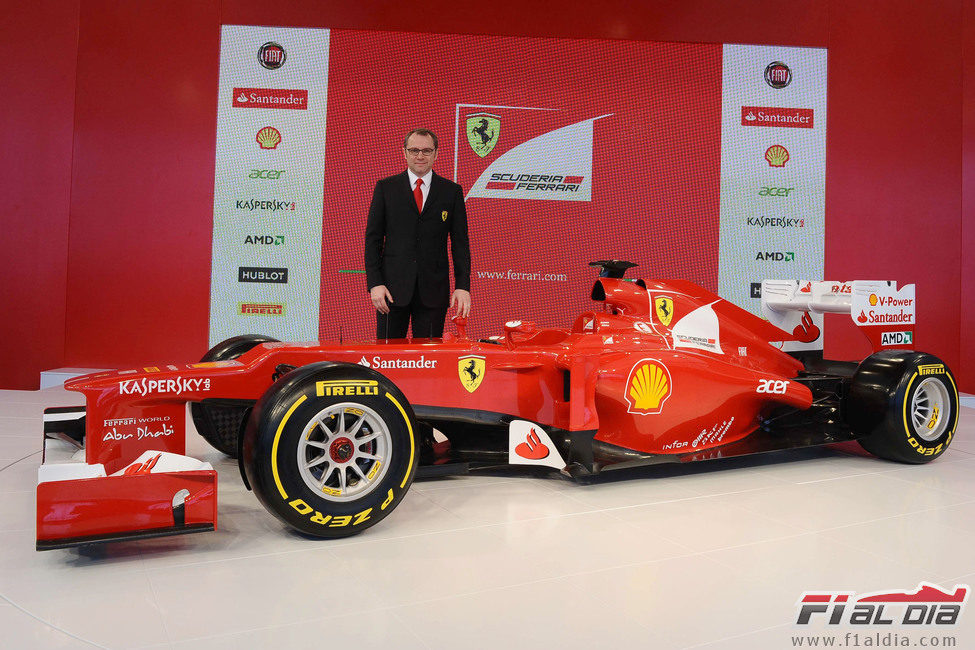 Stefano Domenicali y el Ferrari F2012