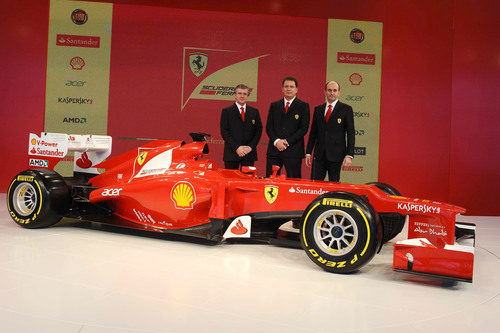 Pat Fry, Nikolas Tombazis, Luca Marmorini y el Ferrari F2012