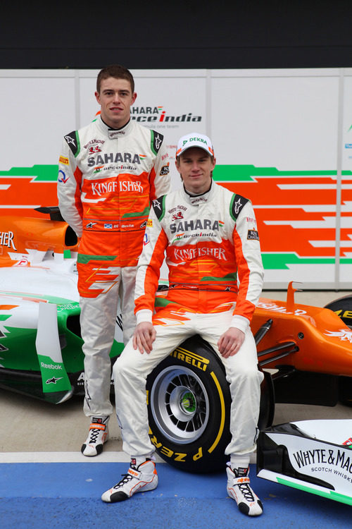 Nico Hülkenberg y Paul di Resta con el VJM05