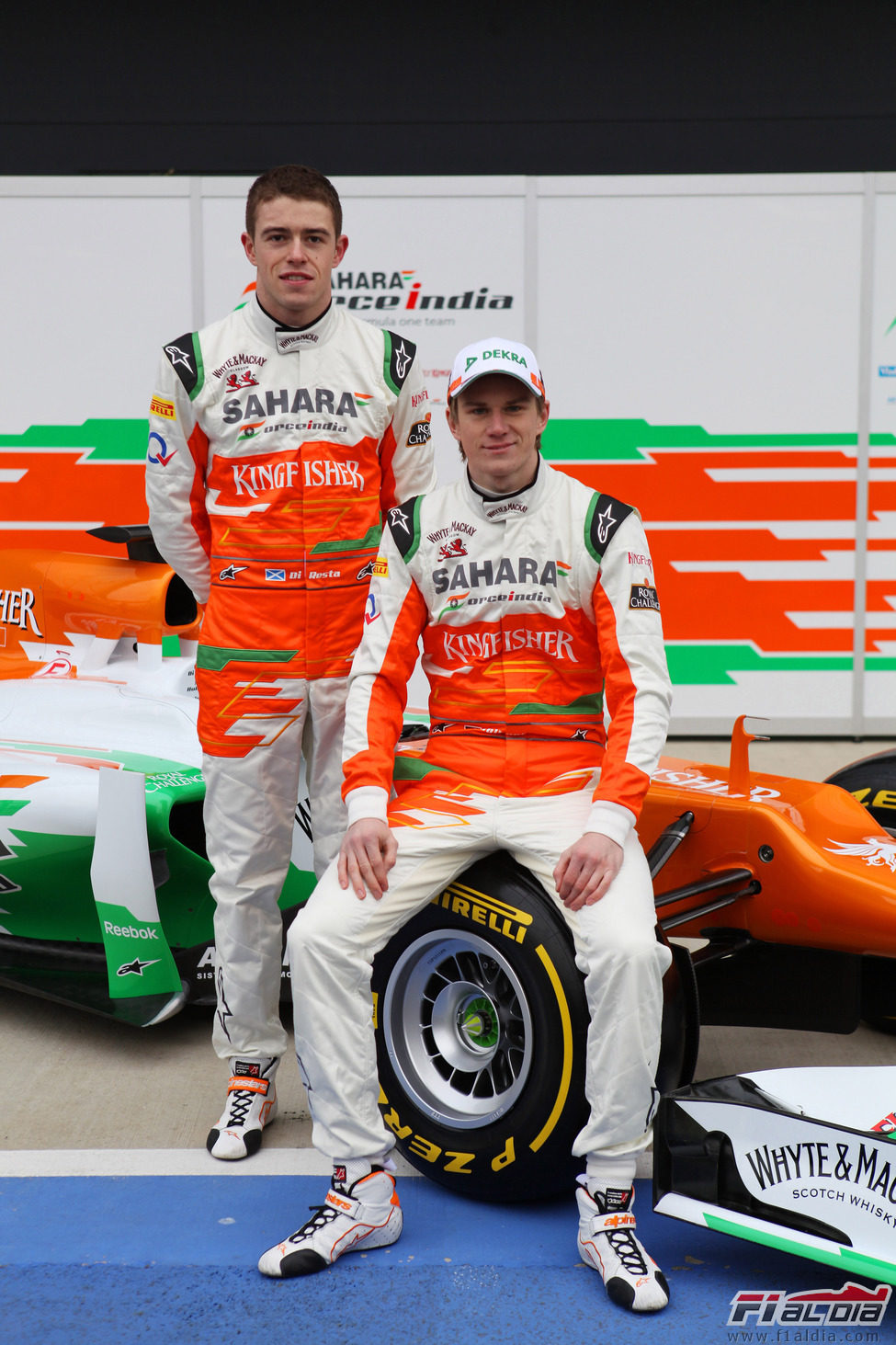 Nico Hülkenberg y Paul di Resta con el VJM05