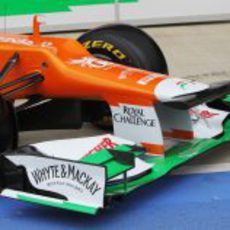 "Morro de martillo" en el Force India VJM05