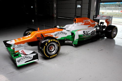 El Force India VJM05 de Hülkenberg y Di Resta