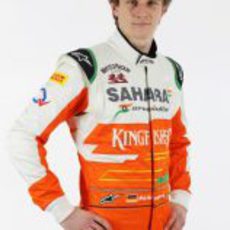 Nico Hülkenberg con los colores de Force India