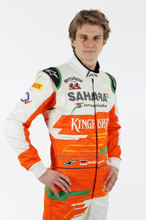 Nico Hülkenberg con los colores de Force India