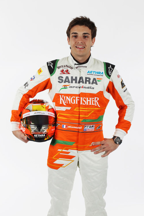 Jules Bianchi con los colores de Force India