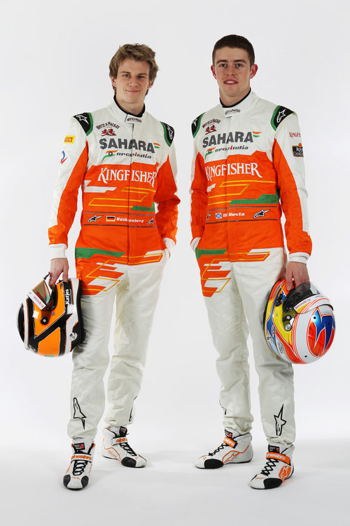 Nico Hülkenberg y Paul di Resta, pilotos de Force India para 2012