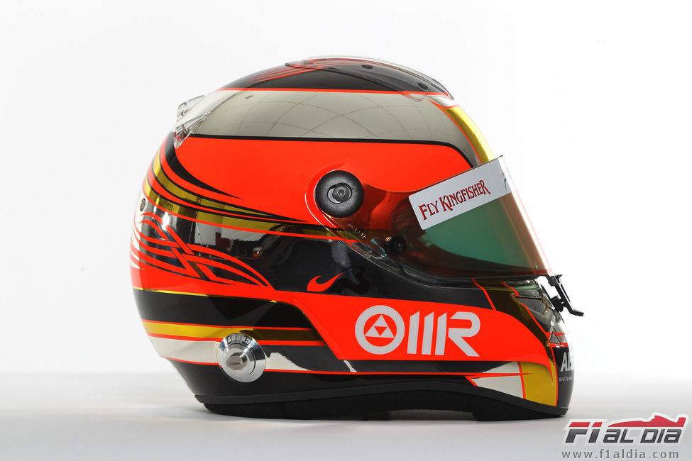 Casco de Jules Bianchi para 2012