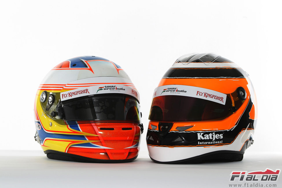 Cascos de Di Resta y Hülkenberg para 2012