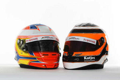 Cascos de Di Resta y Hülkenberg para 2012