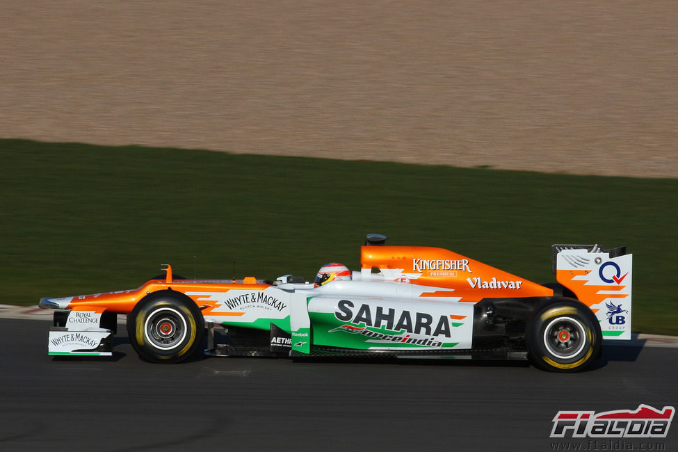 Paul di Resta en Silverstone con el VJM05