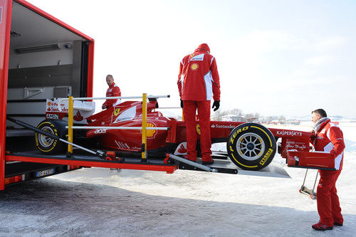 El Ferrari F2012 se marcha a Jerez