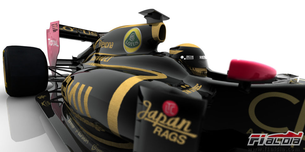 Recreación por ordenador del Lotus E20