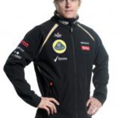 Kimi Räikkönen con la equipación de Lotus