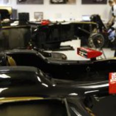 Los Lotus E20 en la fábrica de Enstone