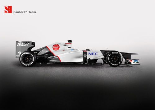 Sauber C31 (vista lateral)