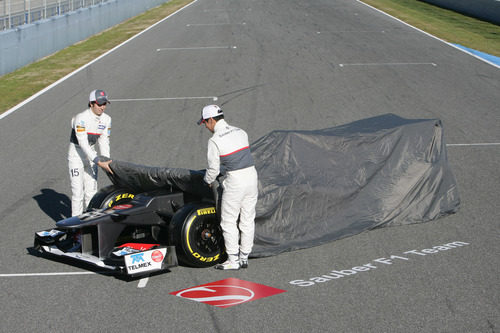 Sergio Pérez y Kamui Kobayashi desvelan en Sauber C31