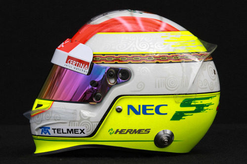 Casco de Sergio Pérez para 2012 (lateral)