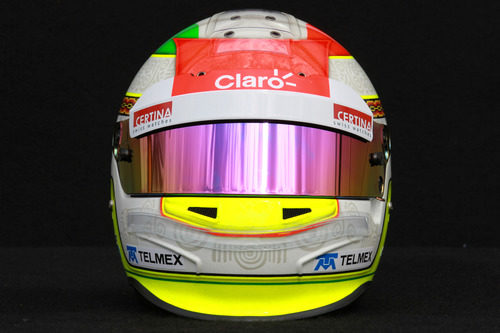 Casco de Sergio Pérez para 2012 (frontal)