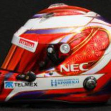 Casco de Kamui Kobayashi para 2012 (lateral)