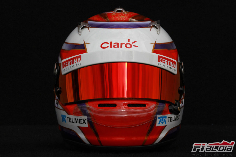 Casco de Kamui Kobayashi para 2012 (frontal)