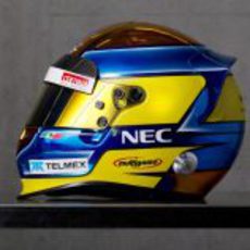 Casco de Esteban Gutiérrez para 2012 (lateral)