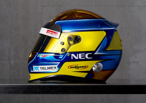 Casco de Esteban Gutiérrez para 2012 (lateral)