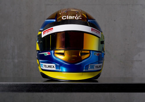 Casco de Esteban Gutiérrez para 2012 (frontal)