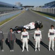 Sauber, Kaltenborn, Kobayashi, Pérez y Gutiérrez en Jerez