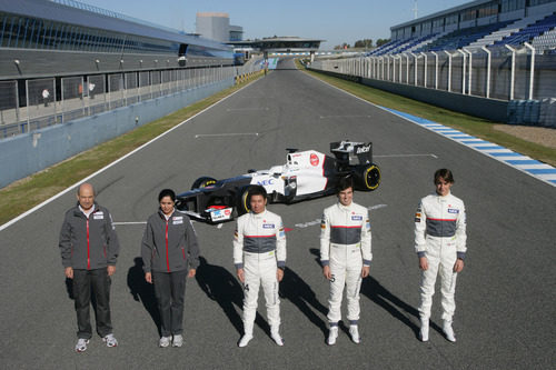 Sauber, Kaltenborn, Kobayashi, Pérez y Gutiérrez en Jerez