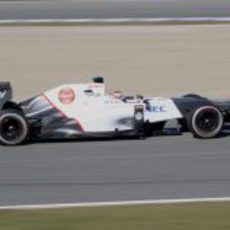 Kamui Kobayashi rueda con el Sauber en Jerez