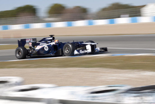 Pastor Maldonado con el Williams en Jerez