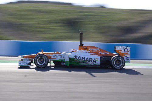 Paul di Resta en el Force India en Jerez